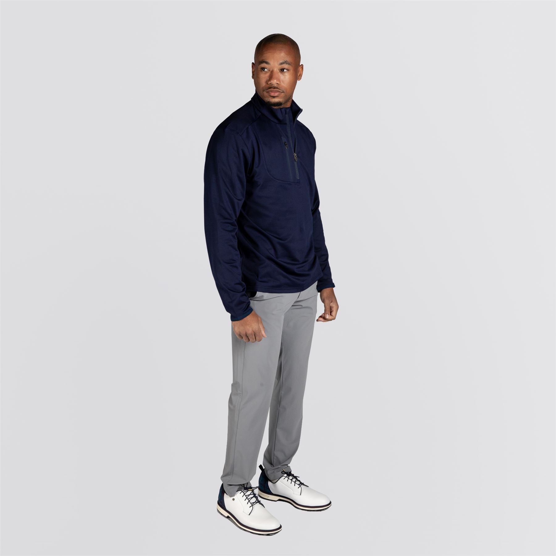 【RLX】ストレッチ ジャージー プルオーバー Ralph Lauren Men's RLX 1/2 Zip Stretch Jersey Refined Navy