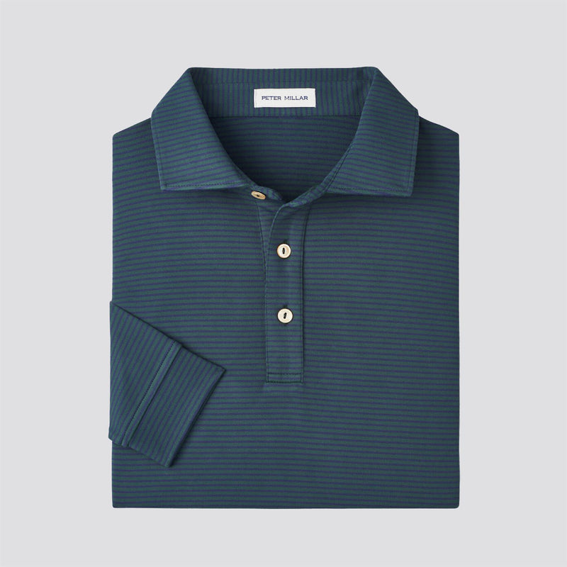 Lyons Performance Jersey LS Polo Nordic Pine