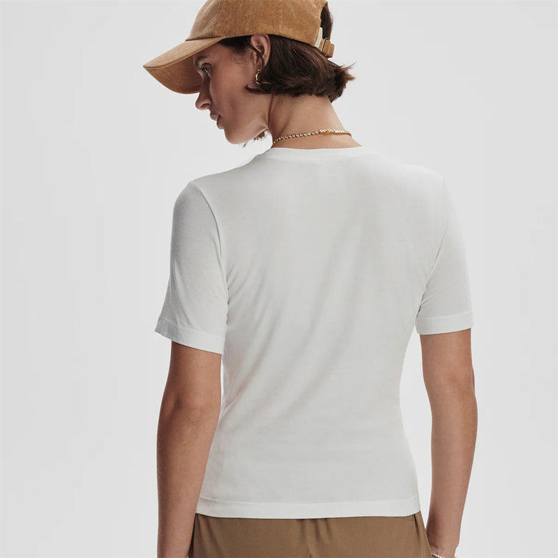 Womens Regina Fitted Tee White