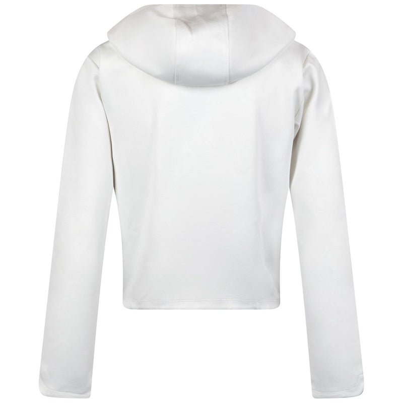 Womens Tulip Hoodie Cream Debossed Crane