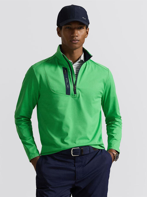 RLX Half Zip Stretch Jersey Pullover Classic Kelly