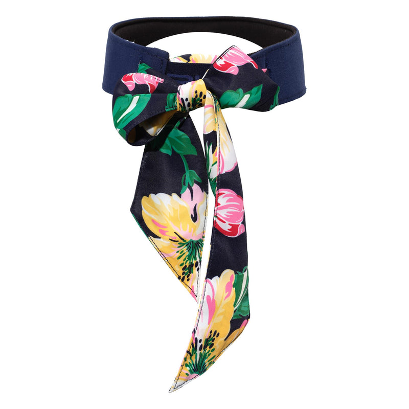 Womens Twilly Tie Visor With Box French Navy