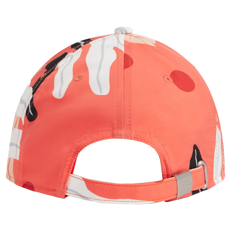 Womens Asta Print Cap Paradise Monstera Coral