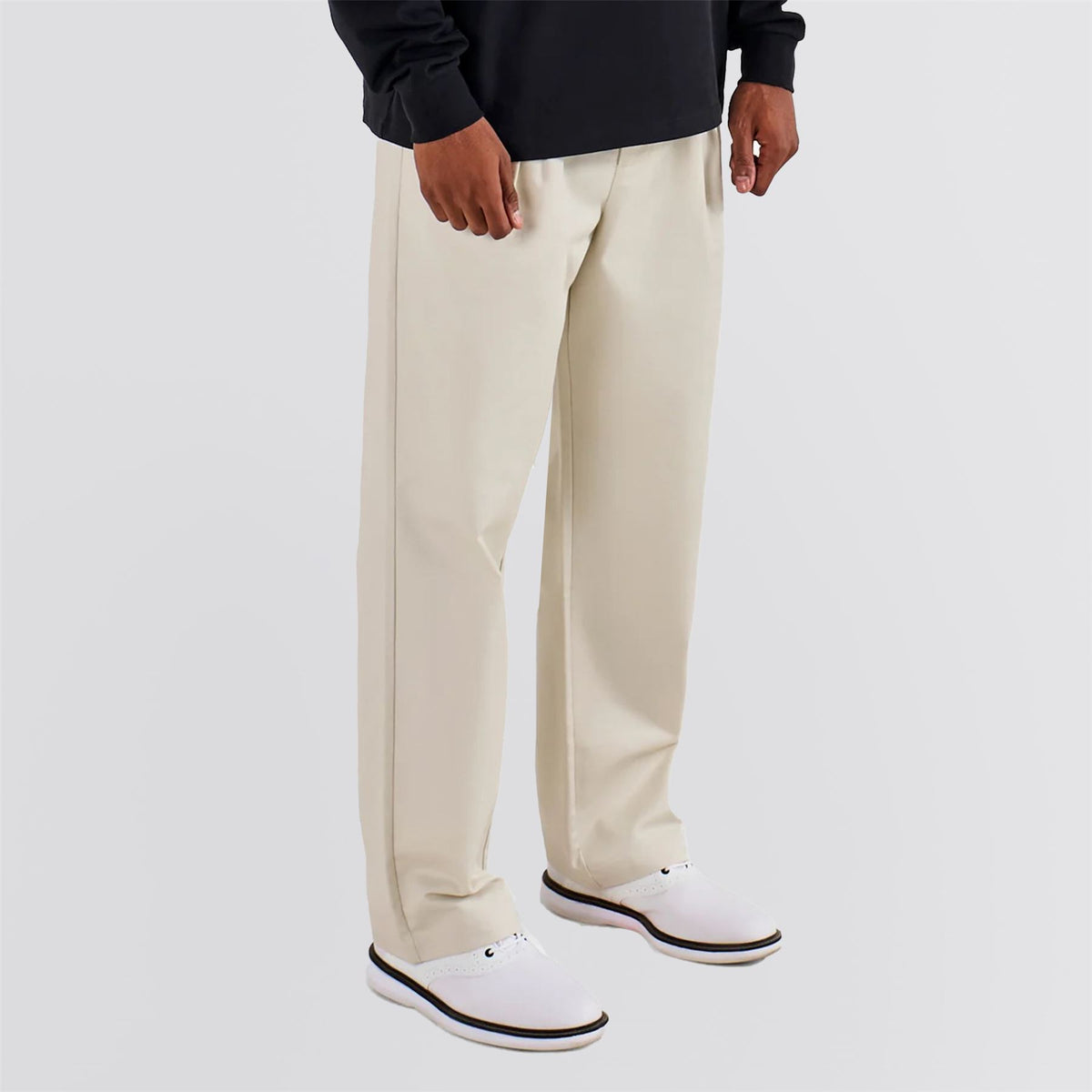 Reverse Pleat Pants Ivory