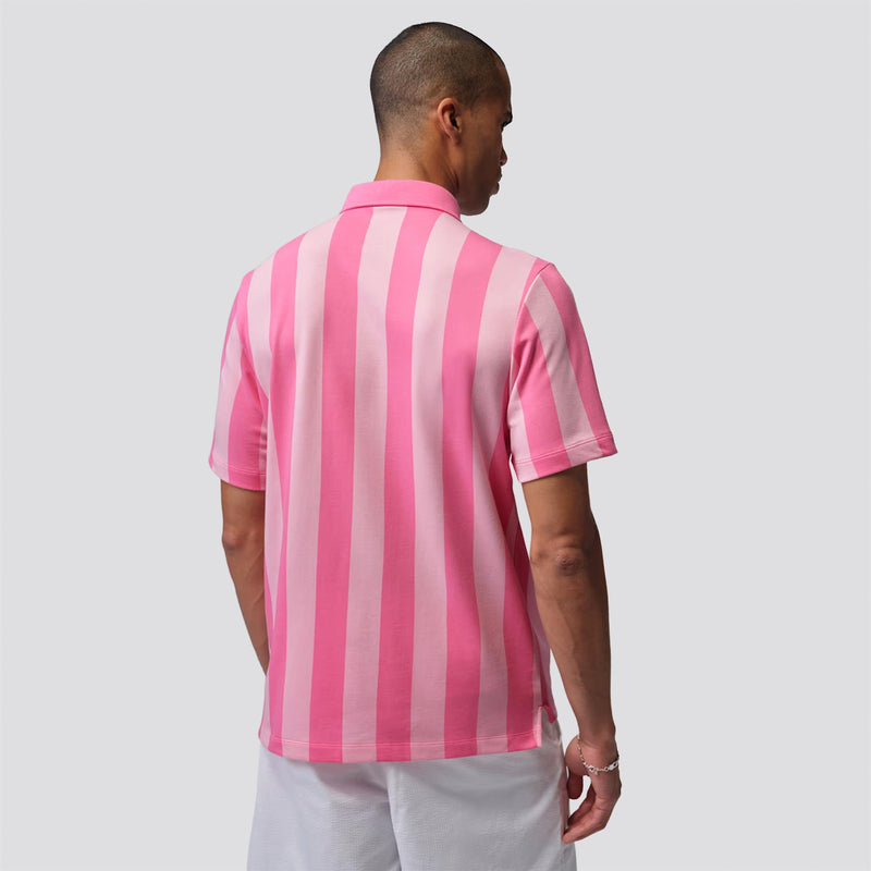 Jordan Dri-FIT Printed Golf Polo Pink Glow/White