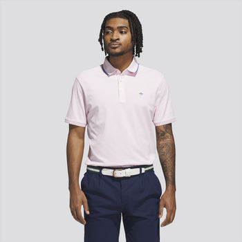 adidas Golf Originals Twistknit Trefoil Polo Clear Pink