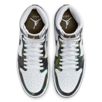 ★韓国の人気★【NIKE】★AIR JORDAN 1 HIGH GOLF CAMO★24-31cm Nike Air Jordan 1 High Top Golf Shoes Green Camo
