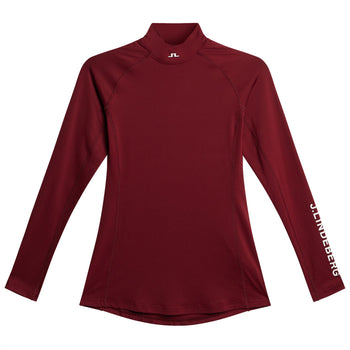Womens Asa Soft Compression Top Cabernet