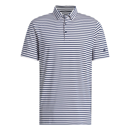 Ultimate365 Stripe Polo White/Navy - SS25