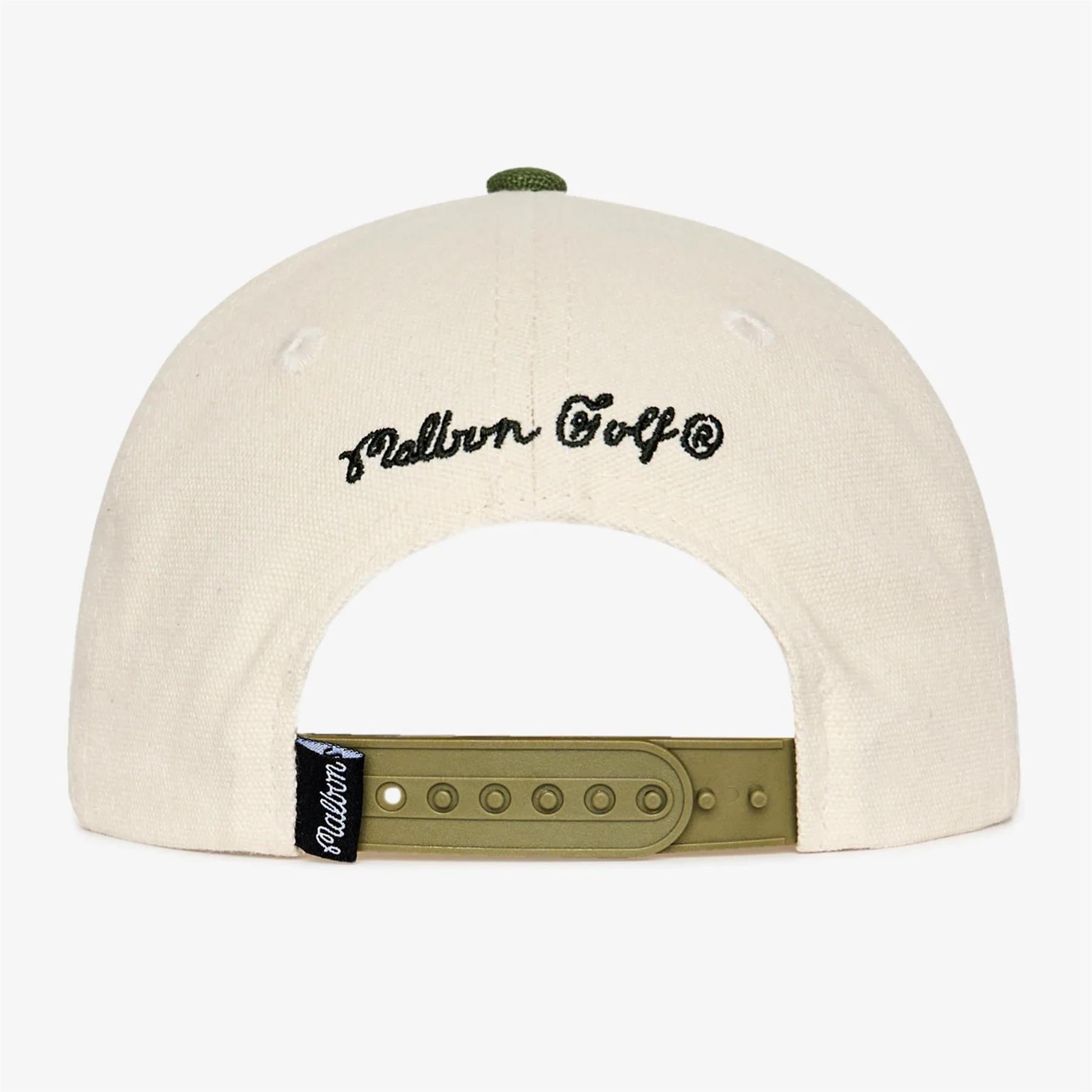 Malbon Golf Sportiva Painters Cap Cream/Painters Green
