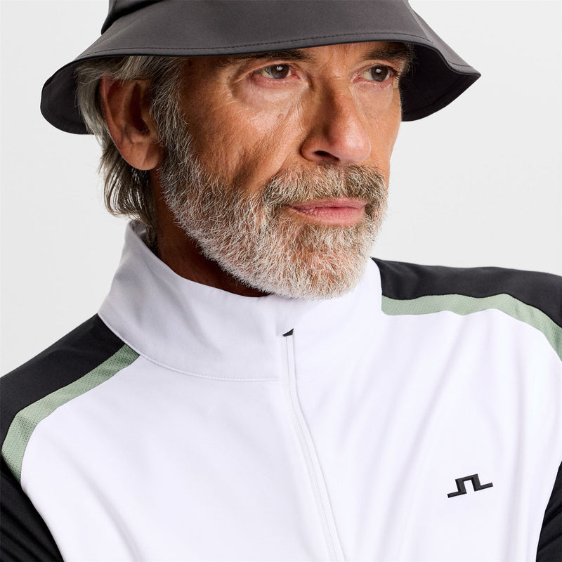 Blake Zip Mid Layer White
