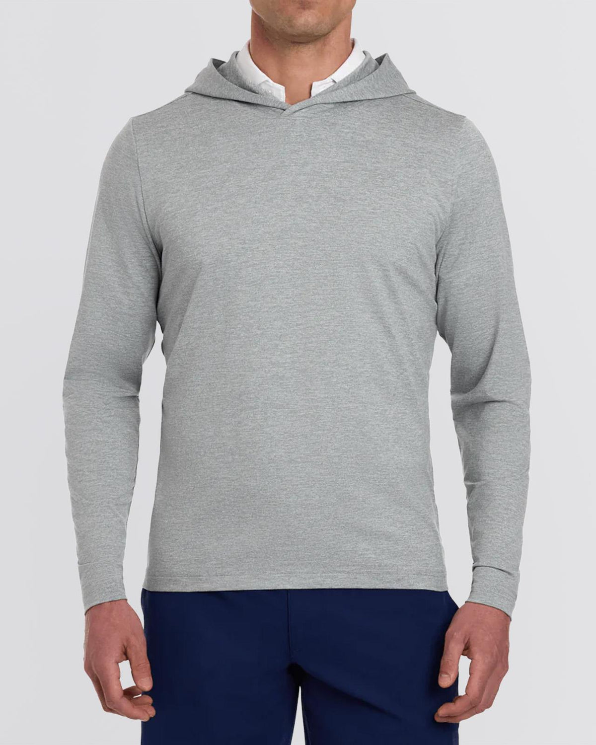 The Stowe Hooded Pullover Heathered Grey