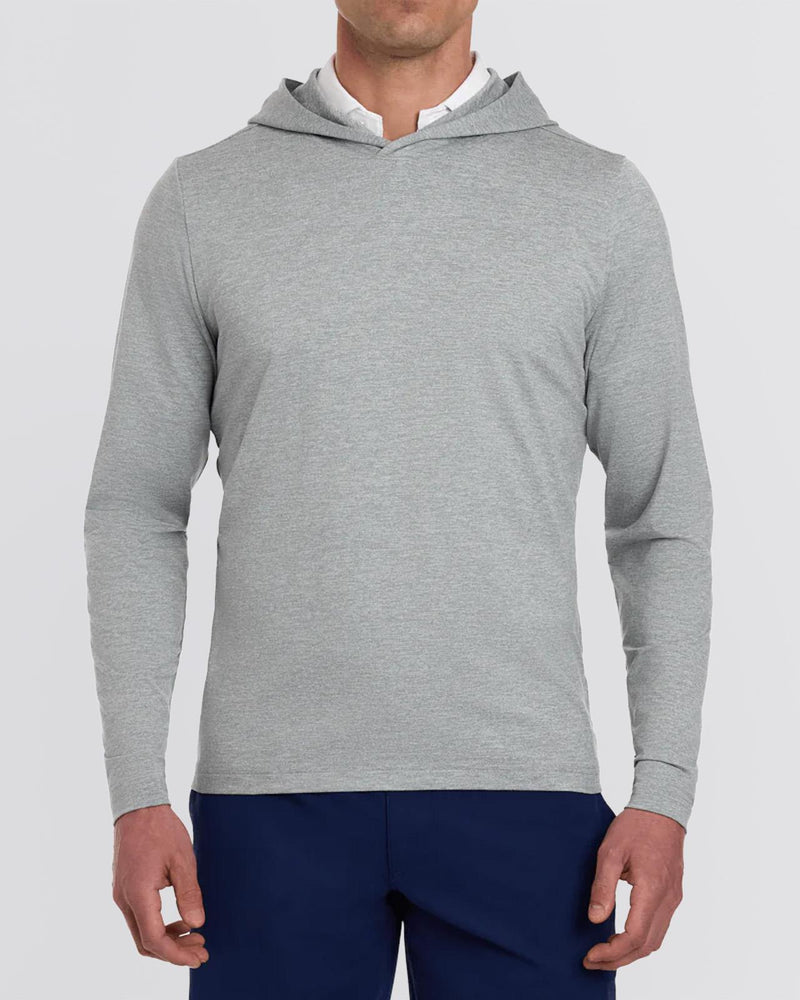 The Stowe Hooded Pullover Heathered Grey