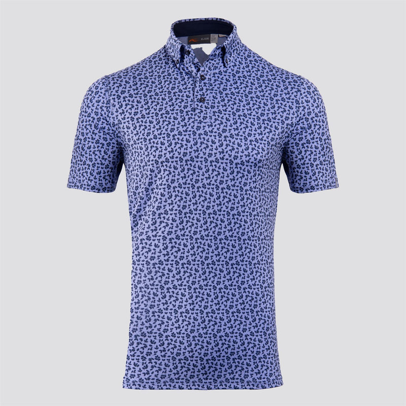Lance Printed Polo Reflection/Atlanta Blue