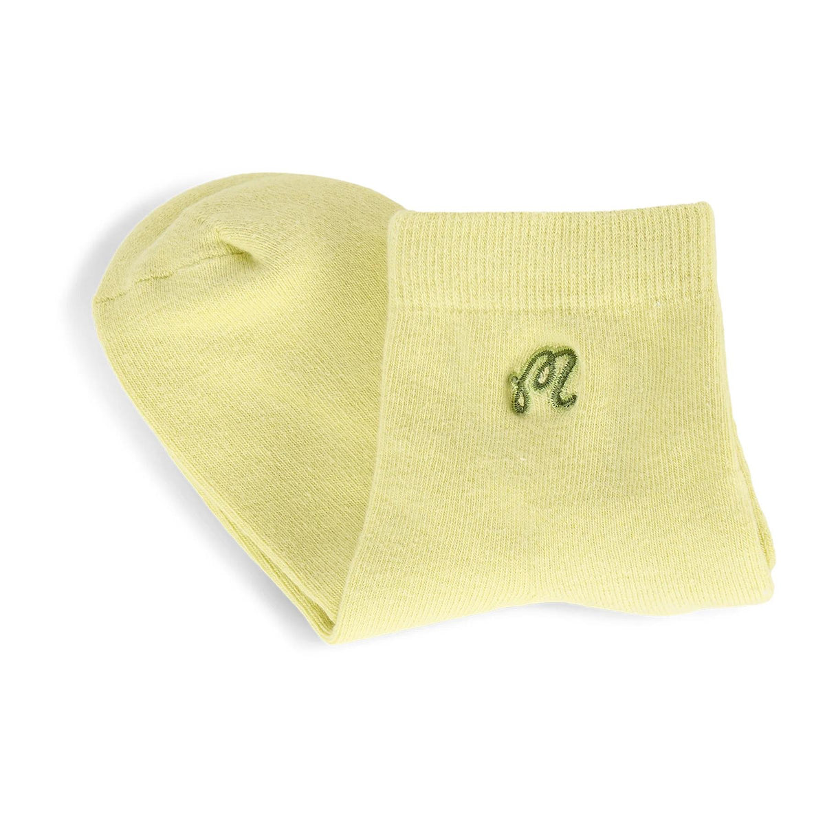 Womens Capri Ankle Socks Lime Sherbet