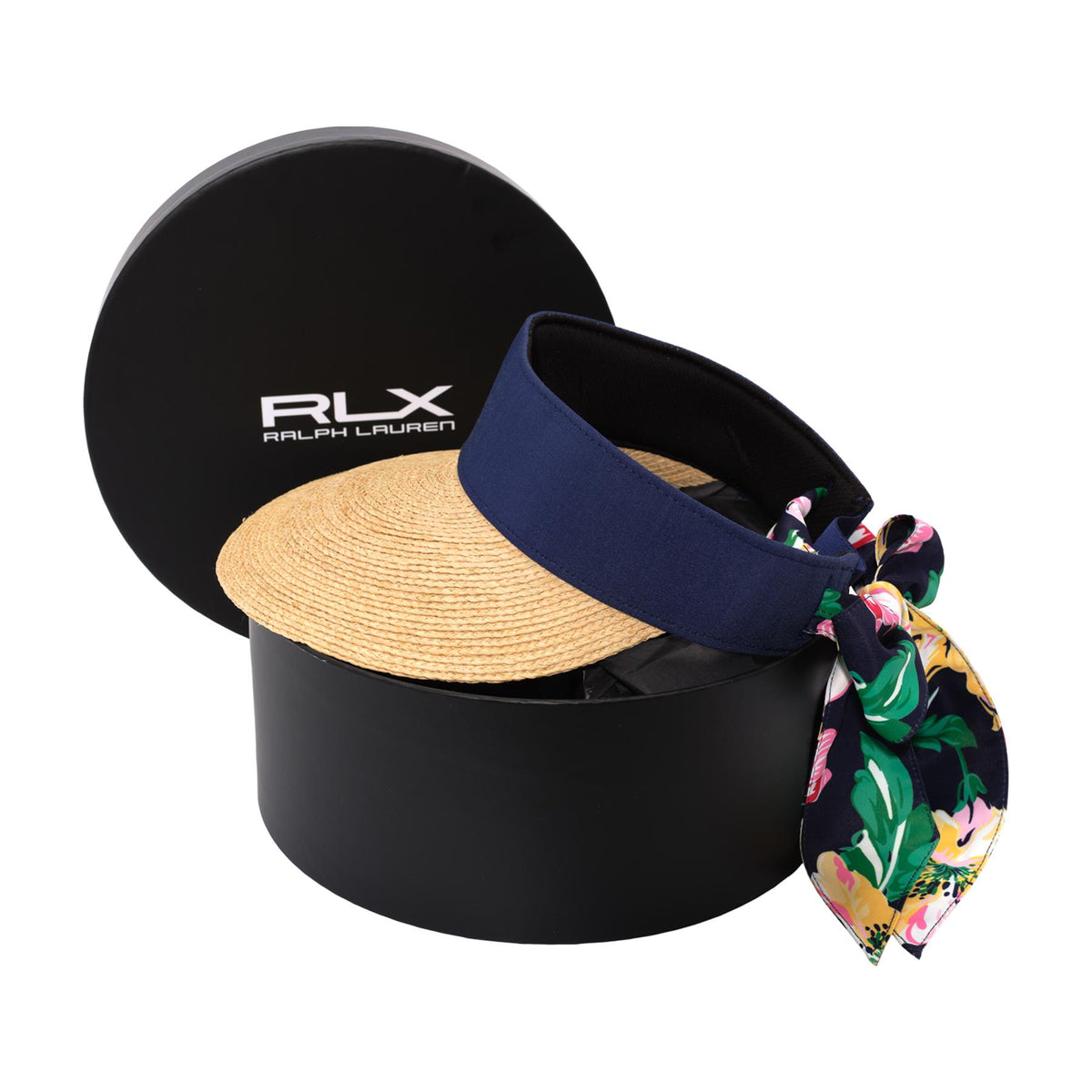 Womens Twilly Tie Visor With Box French Navy