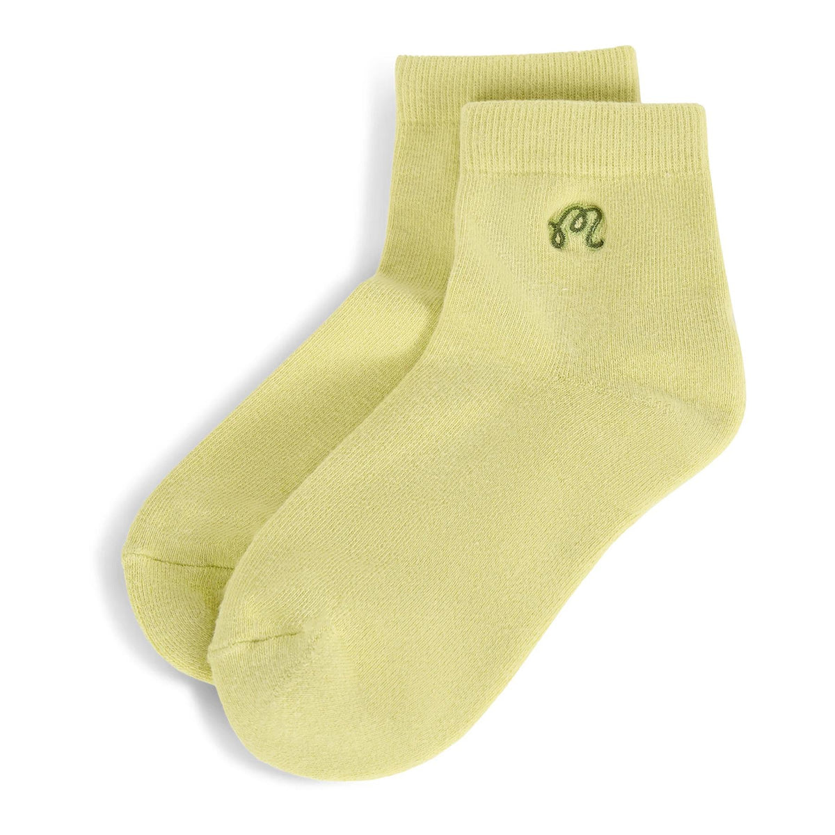 Womens Capri Ankle Socks Lime Sherbet