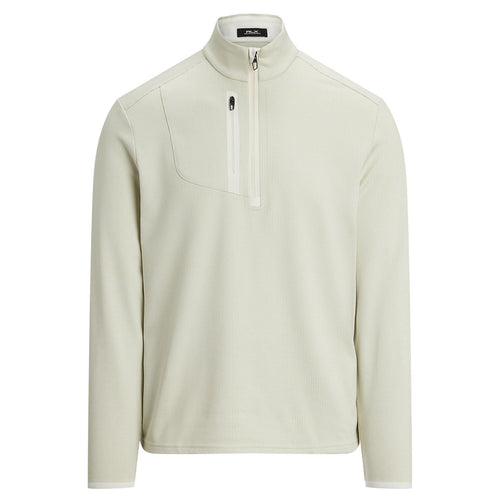 RLX Half Zip Lux Perforated Jersey Pullover Ceramic White - SS25