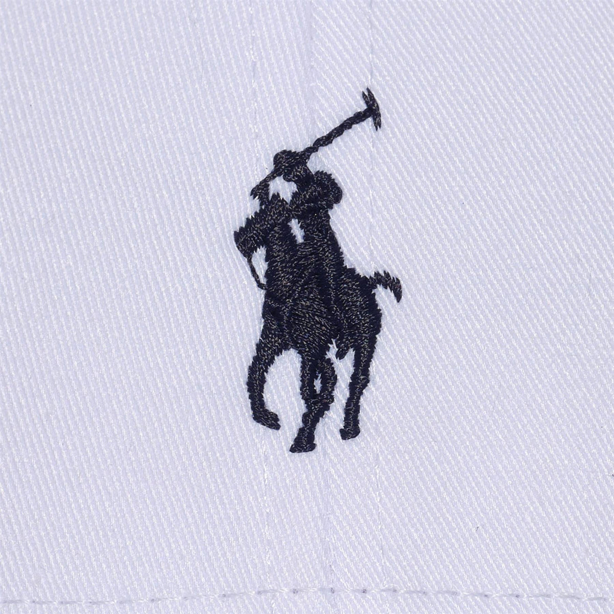 Twill Polo Player Cap White