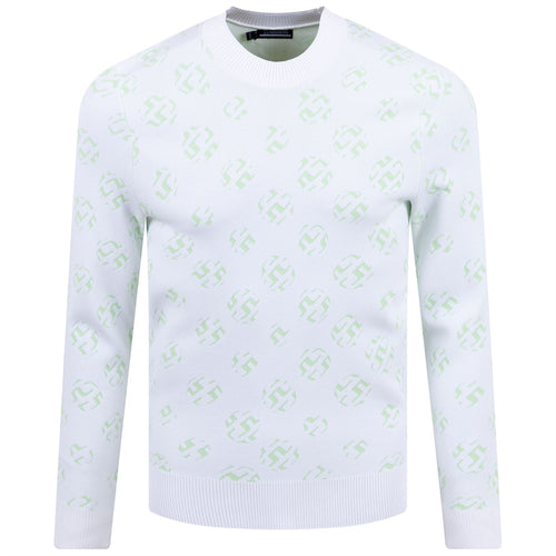 Gus Jacquard Sweater White Sphere - SS23
