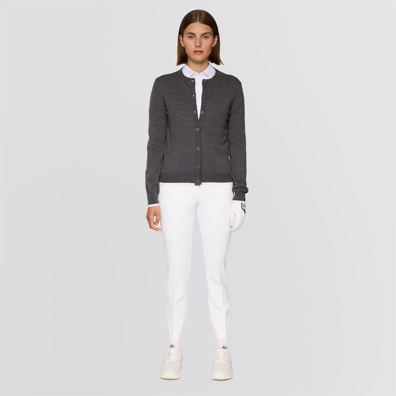 Womens Joanna Knitted Cardigan Dark Gray Melange