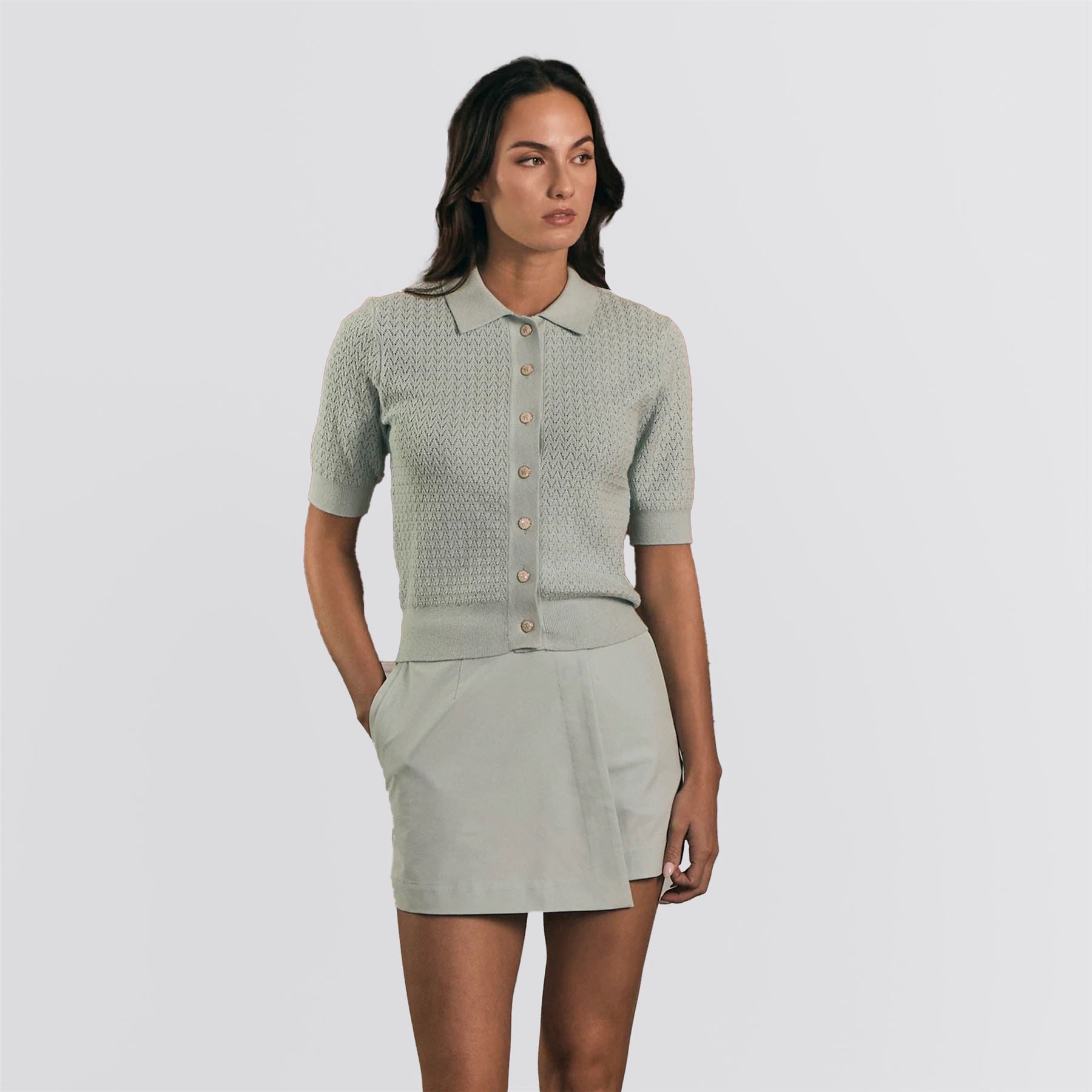 Womens Victoria Polo Porcelain