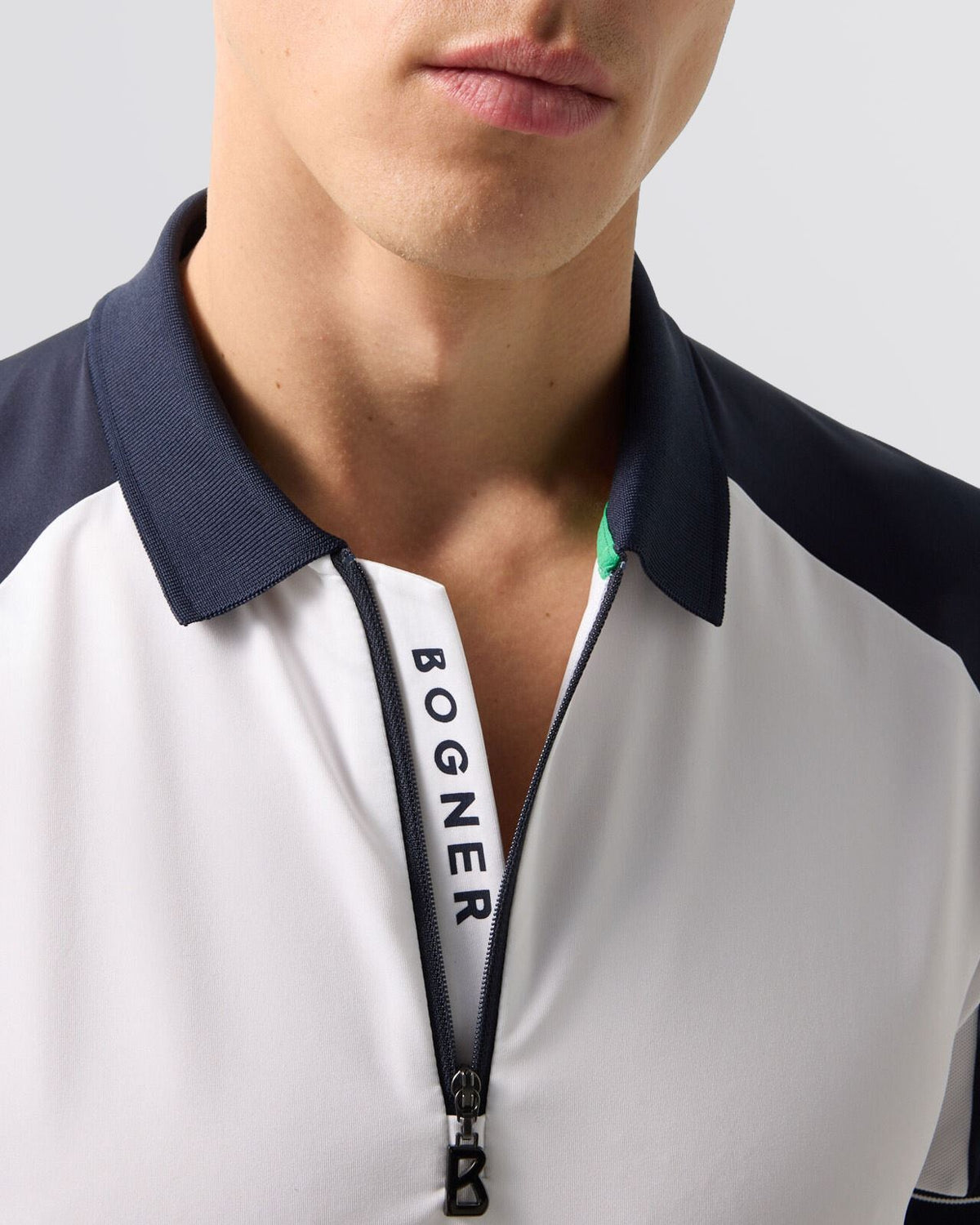 Fabius Zip Polo Shirt Off White