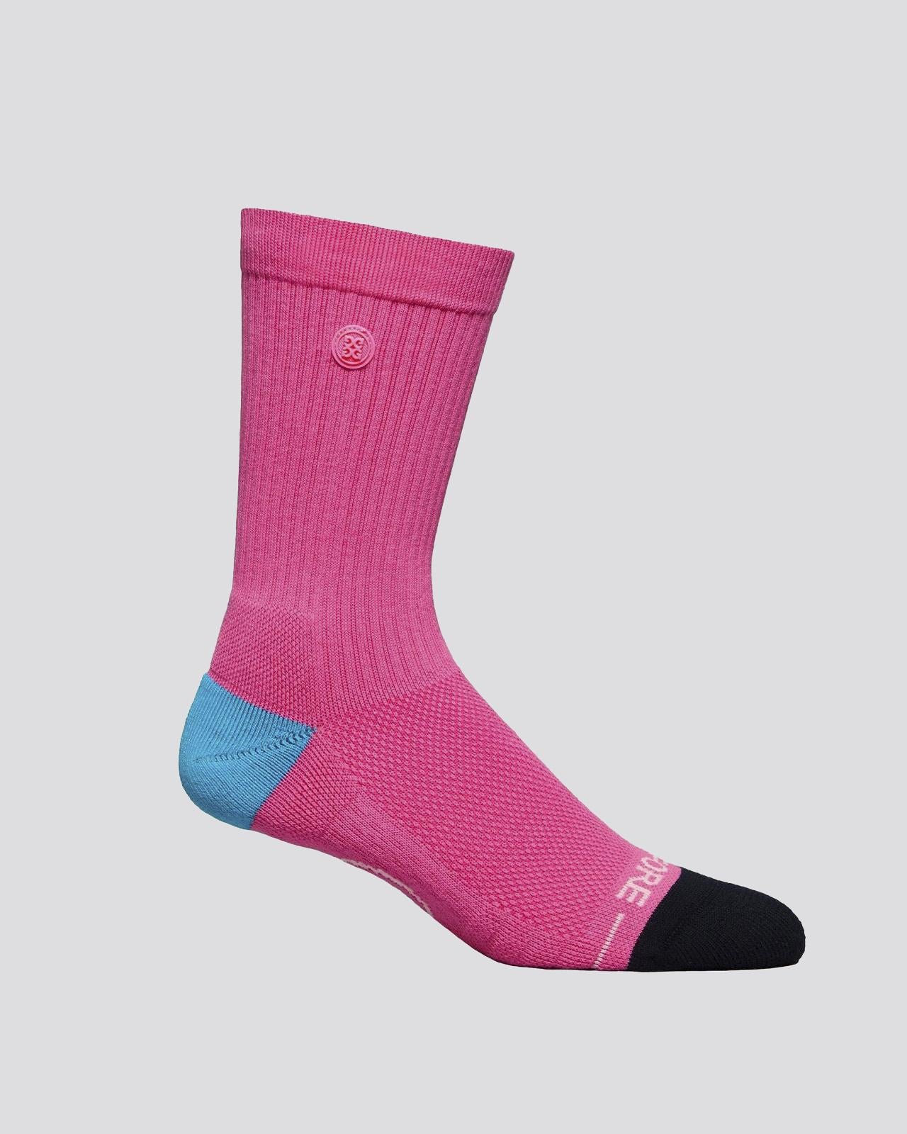 Pray For Birdies Crew Socks Knockout Pink