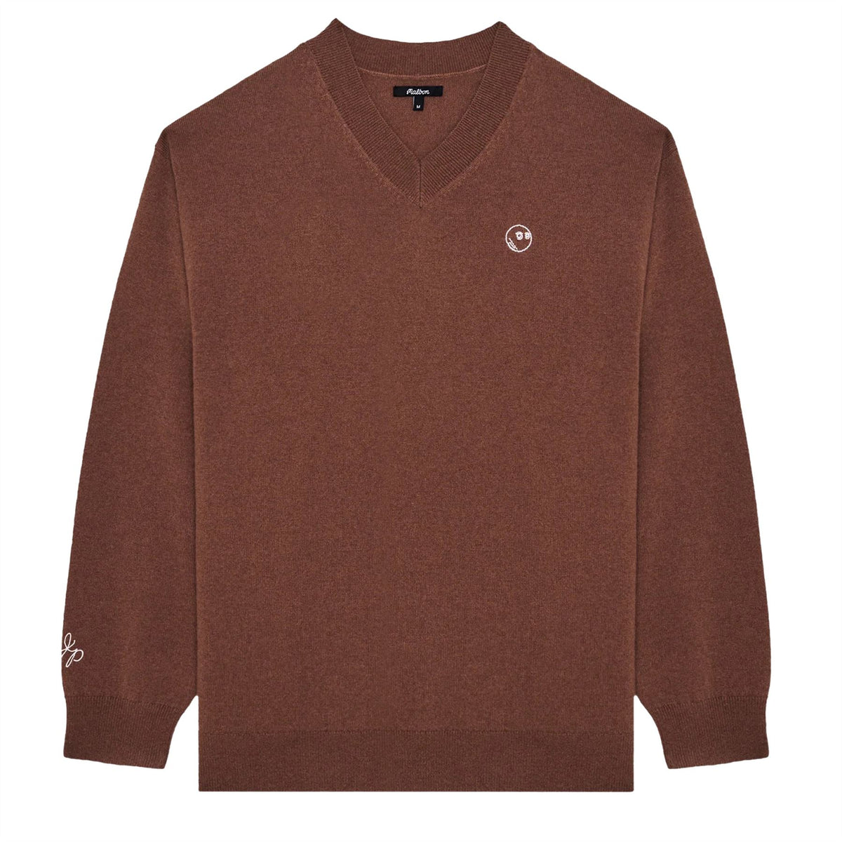 x Jesper Parnevik V-Neck Merino Wool Sweater Chocolate