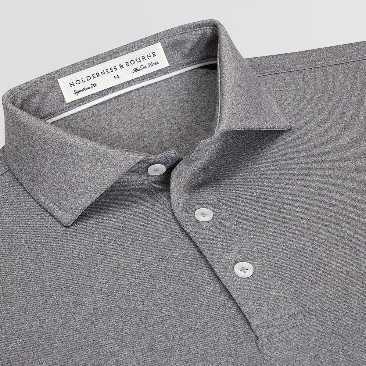 The Anderson Polo Heathered Gray
