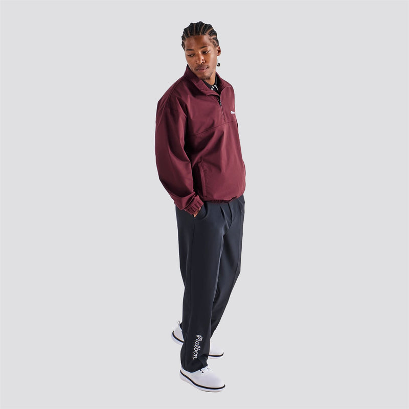 Noah Half Zip Pullover Red Mahogany