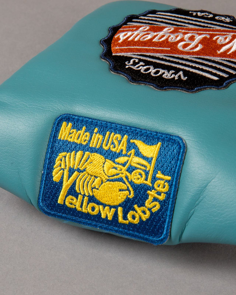 Squash Tail U-Leather Mallet Putter Cover Oceanside Blue
