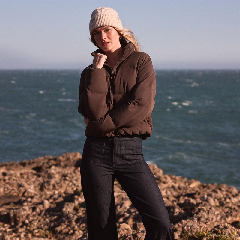 Womens Moontide Bonded Jacket Coffee Grounds