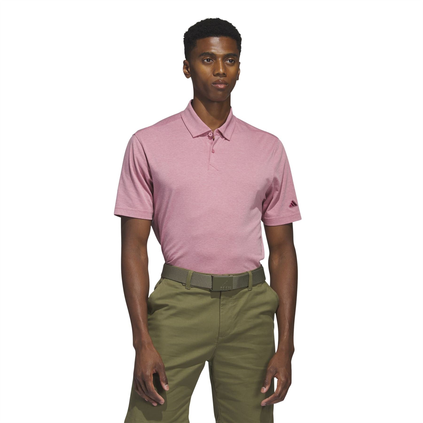 Men's Golf Pink Adidas Golf Shirt Adidas Go-To Polo Shirt