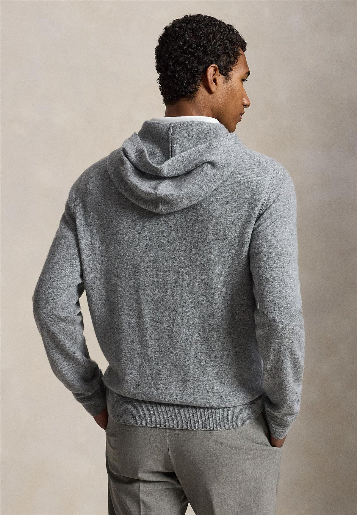 RLX Washable Cashmere Sweater Metalic Grey Heather