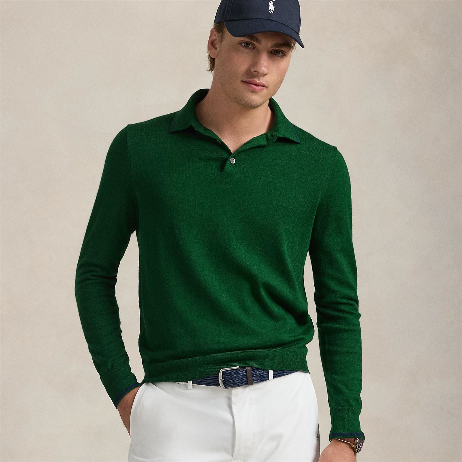 Ralph Lauren RLX Merino Coolmax LS Polo New Forest