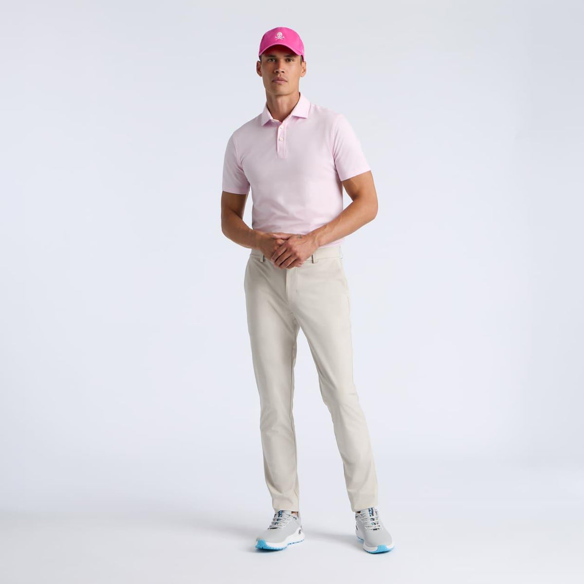 All Play Stretch Knit Polo Blush