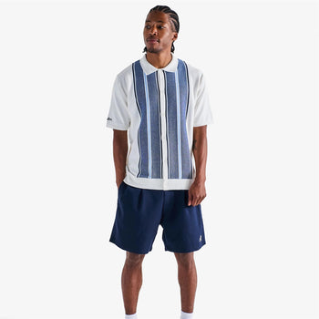 Malbon Golf Jude Knit Polo Ivory | TRENDYGOLF USA