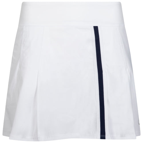 Womens Clubhouse Pleated Skirt White/Navy - SS23