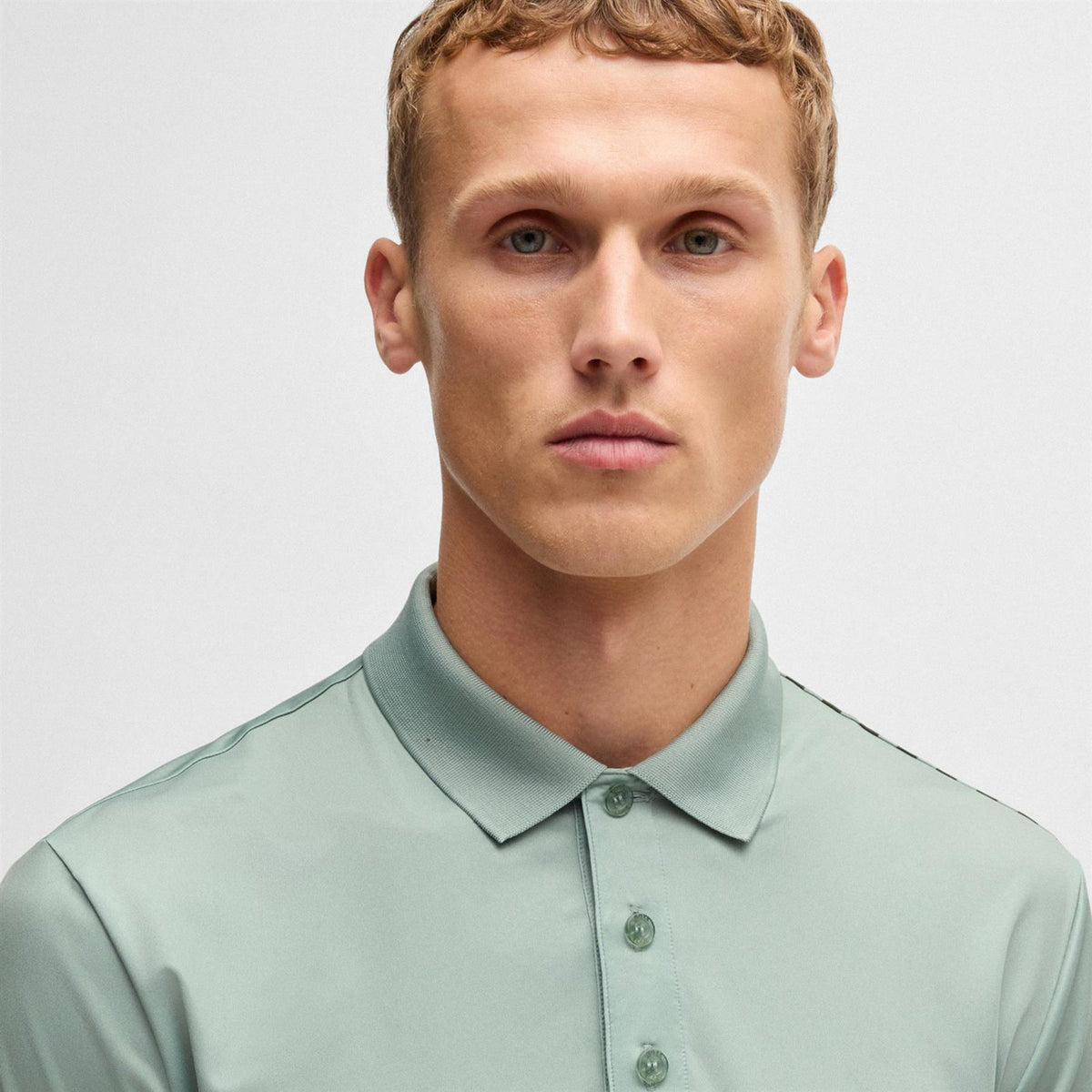 Paddy Striped Cotton 1 Polo Open Green