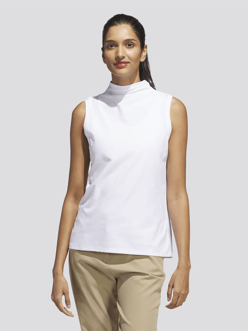 Womens Ultimate365 SL Mock Neck Polo White