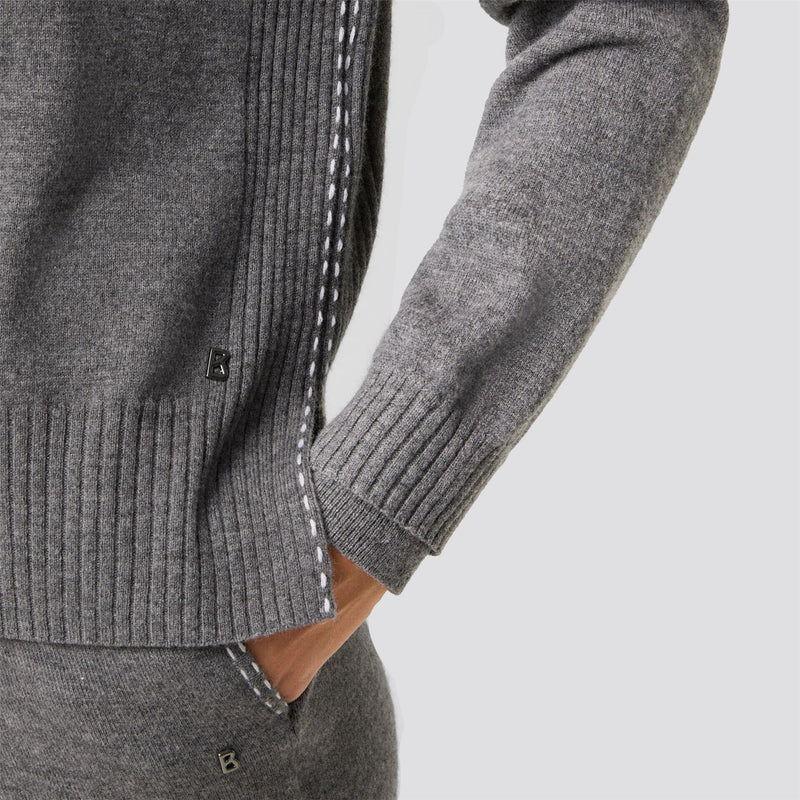 Womens Lysanne Knit Sweater Grey