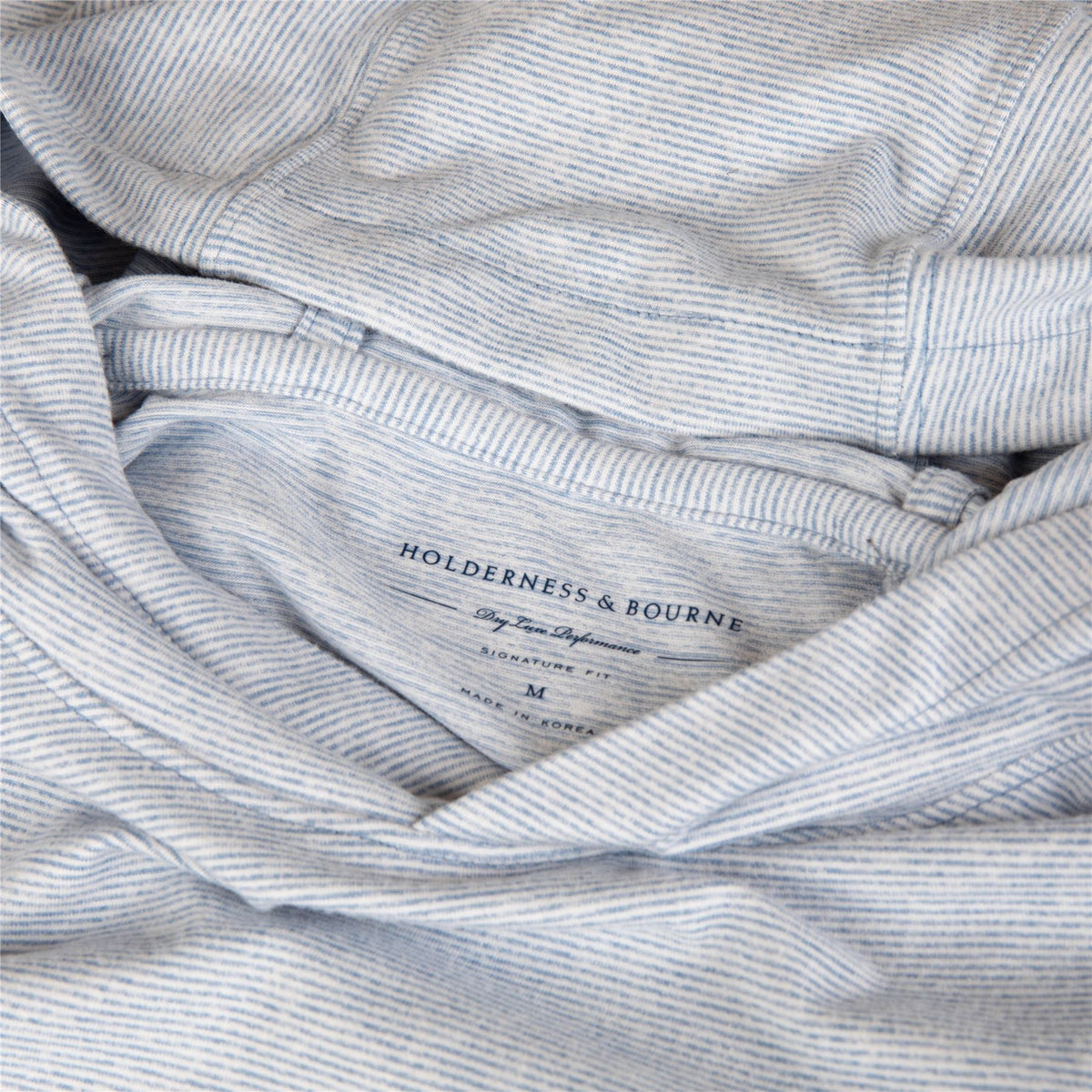 The Hamilton Hoodie Heathered Bedford/White