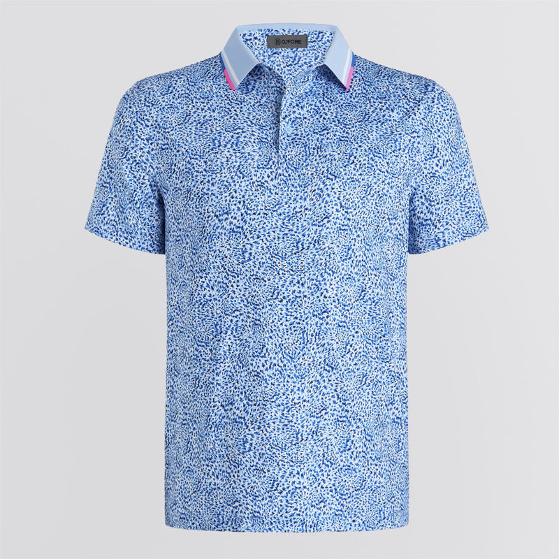 Fireworks Print Tech Jersey Polo Baja