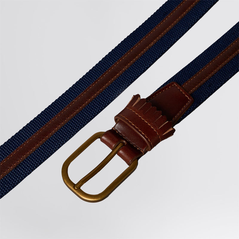 Leather Golf Belt Night Indigo