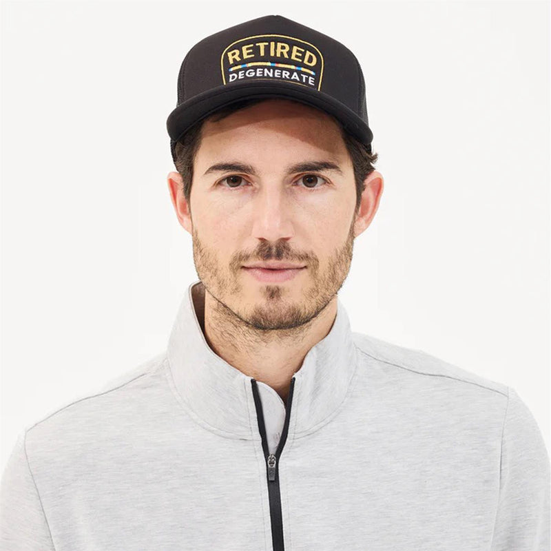 Retired Trucker Hat Jet Black