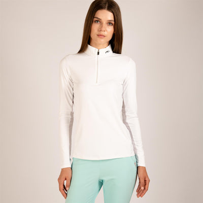 Womens Sunshine Sport Half Zip White