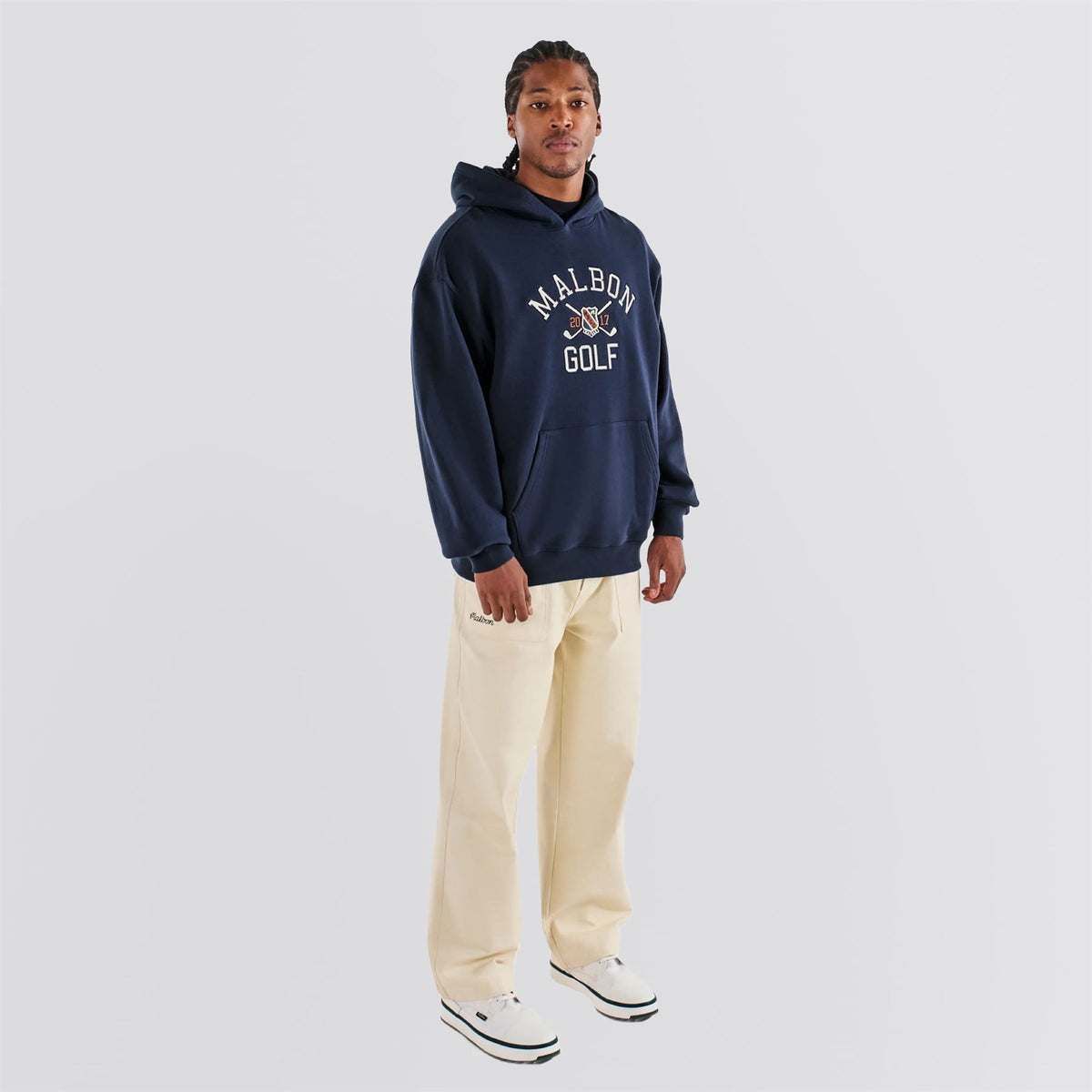 Fesque Crest Hoodie Navy