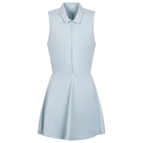 Womens Moveknit Sleeveless Zip Dress 2.0 Heather Baby Blue - AW24