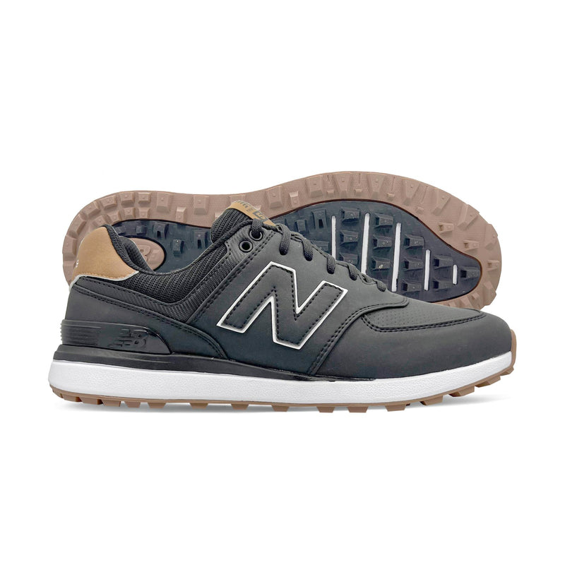 574 Greens V2 Spikeless Golf Shoes Black/Gum